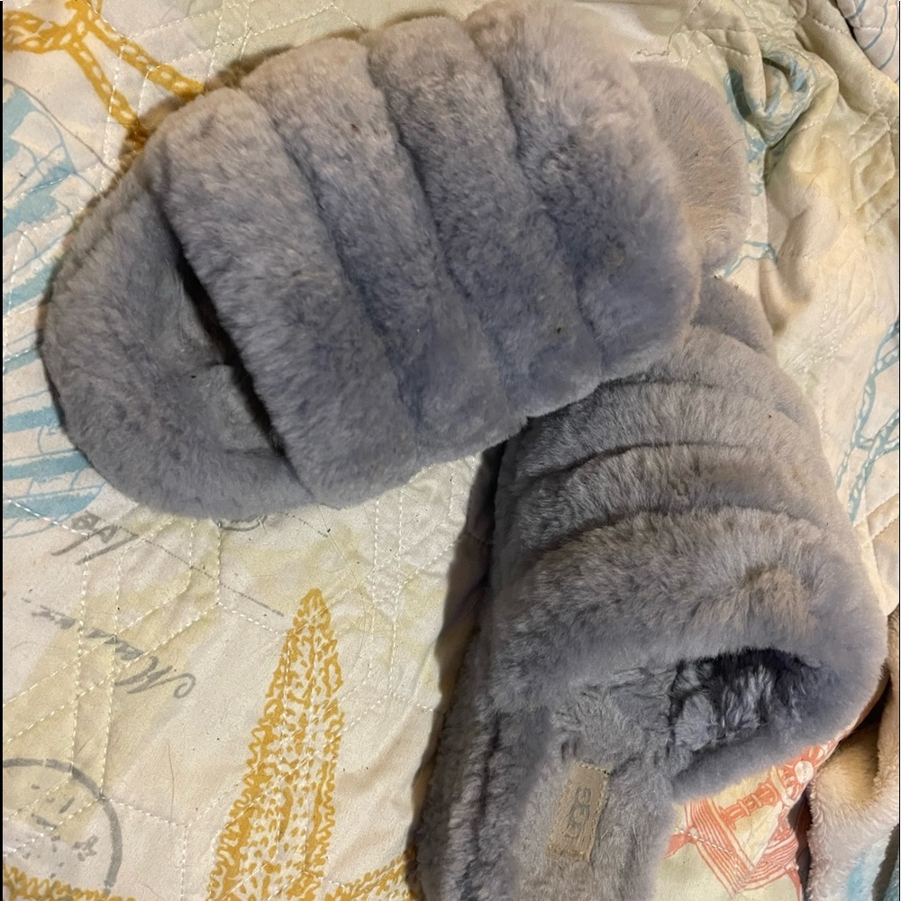 UGG Slippers. I cut off the back straps that came on them.  Just to big for me.